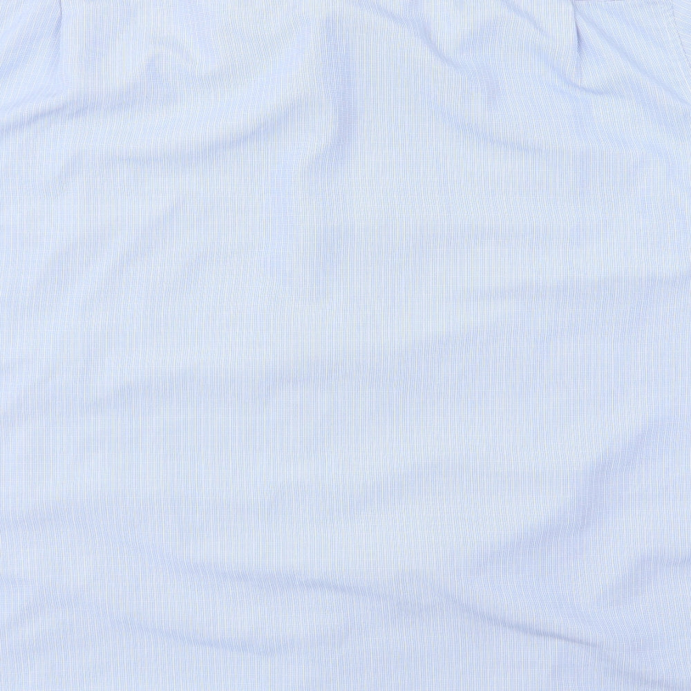 licoln Mens Blue Striped   Polo Size L