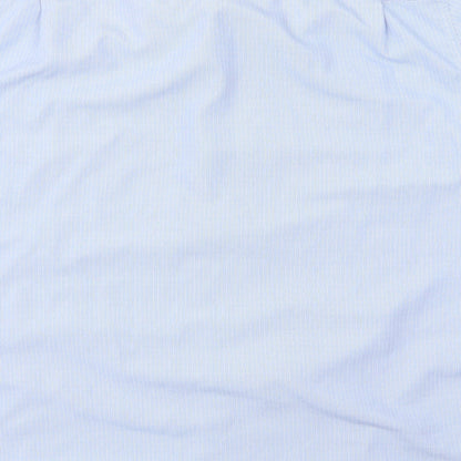 licoln Mens Blue Striped   Polo Size L