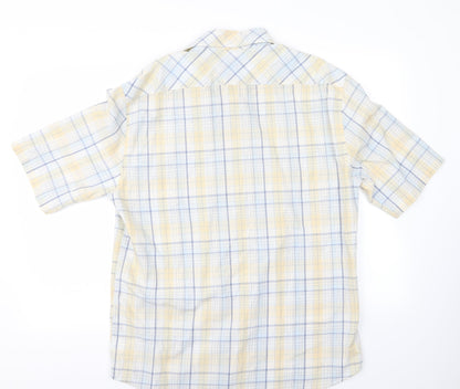 Mens UK Size L NEXT Blue  Button-Up Short Sleeve Casual Shirt