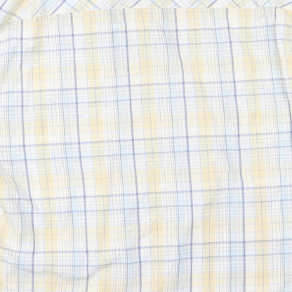 Mens UK Size L NEXT Blue  Button-Up Short Sleeve Casual Shirt