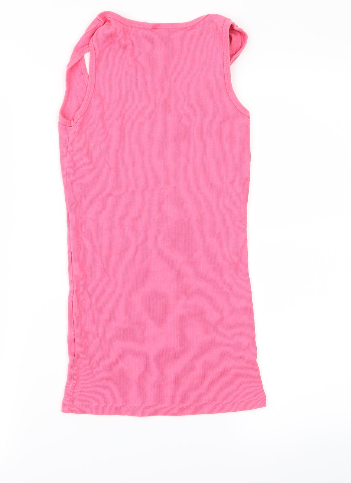 Womens UK Size 8 Topshop Pink Basic T-Shirt