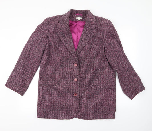 Nightingales Womens Pink   Overcoat Coat Size 14