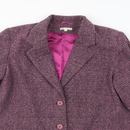 Nightingales Womens Pink   Overcoat Coat Size 14