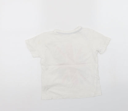 Primark Girls White   Basic Polo Size 5-6 Years