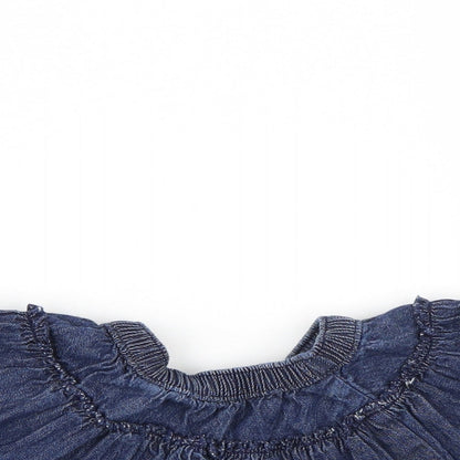 George Girls Blue   Flare Skirt Size 9-12 Months