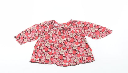 Monsoon Baby Red Floral  Shirt Dress