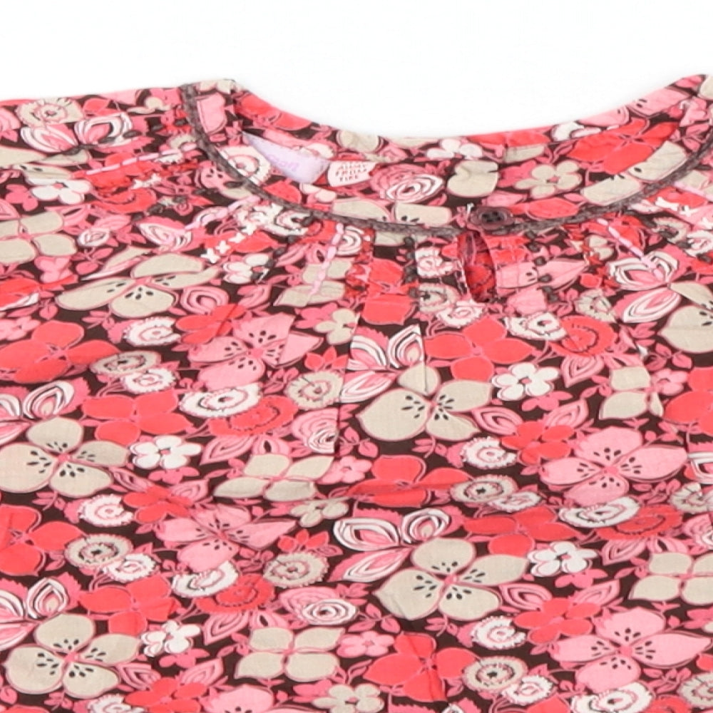 Monsoon Baby Red Floral  Shirt Dress