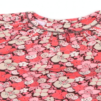 Monsoon Baby Red Floral  Shirt Dress