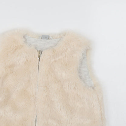Tu Girls White   Gilet Jacket