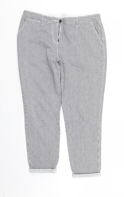 Womens UK Size 14 NEXT Regular Fit  Blue Trousers