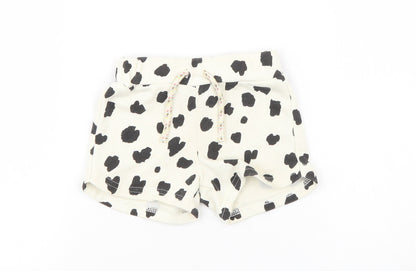 Primark Girls White Polka Dot  Cropped Trousers Size 3-6 Months  - Shorts