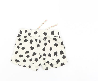 Primark Girls White Polka Dot  Cropped Trousers Size 3-6 Months  - Shorts