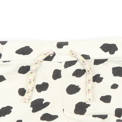 Primark Girls White Polka Dot  Cropped Trousers Size 3-6 Months  - Shorts