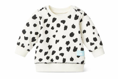 Primark Girls White Polka Dot  Pullover Jumper Size 3-6 Months