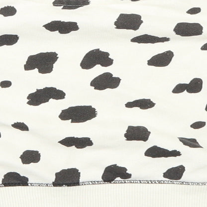 Primark Girls White Polka Dot  Pullover Jumper Size 3-6 Months