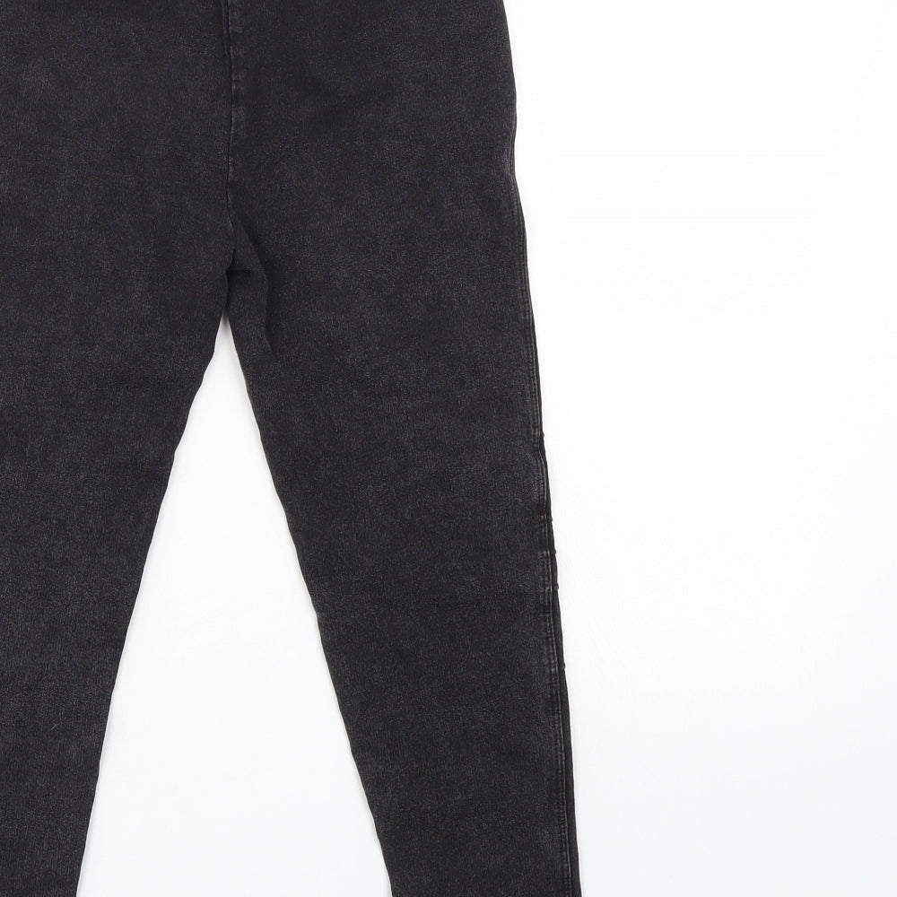 NEXT Girls Black   Jegging Trousers Size 9 Years - Elastic Waist