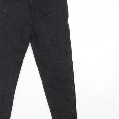 NEXT Girls Black   Jegging Trousers Size 9 Years - Elastic Waist