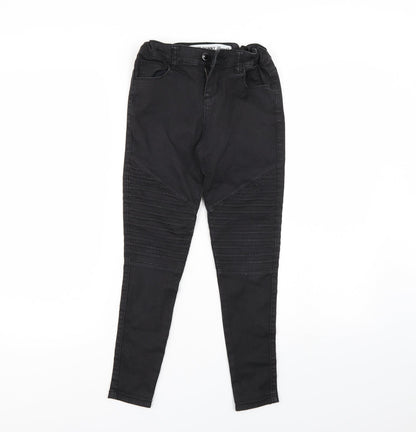 Denim & Co. Girls Black   Jegging Jeans Size 9-10 Years