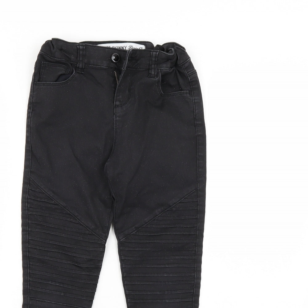 Denim & Co. Girls Black   Jegging Jeans Size 9-10 Years