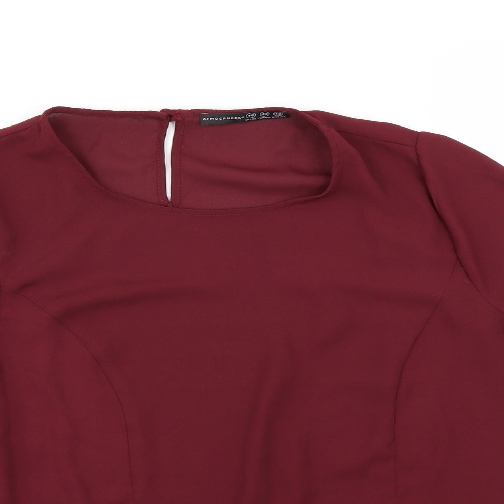 Atmosphere Womens Purple   Basic Blouse Size 14
