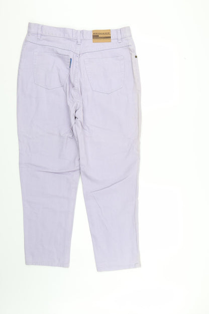 Brooker Womens Purple  Denim Straight Jeans Size 16 L27 in