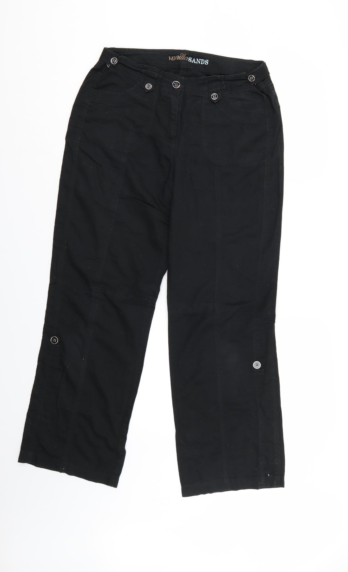 Vanilla sands Womens Black   Trousers  Size 12 L28 in