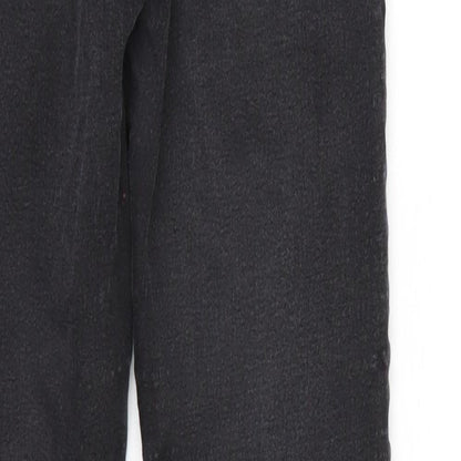 Mens UK Size 28 Top Shop Regular Fit Tapered Black Jeans
