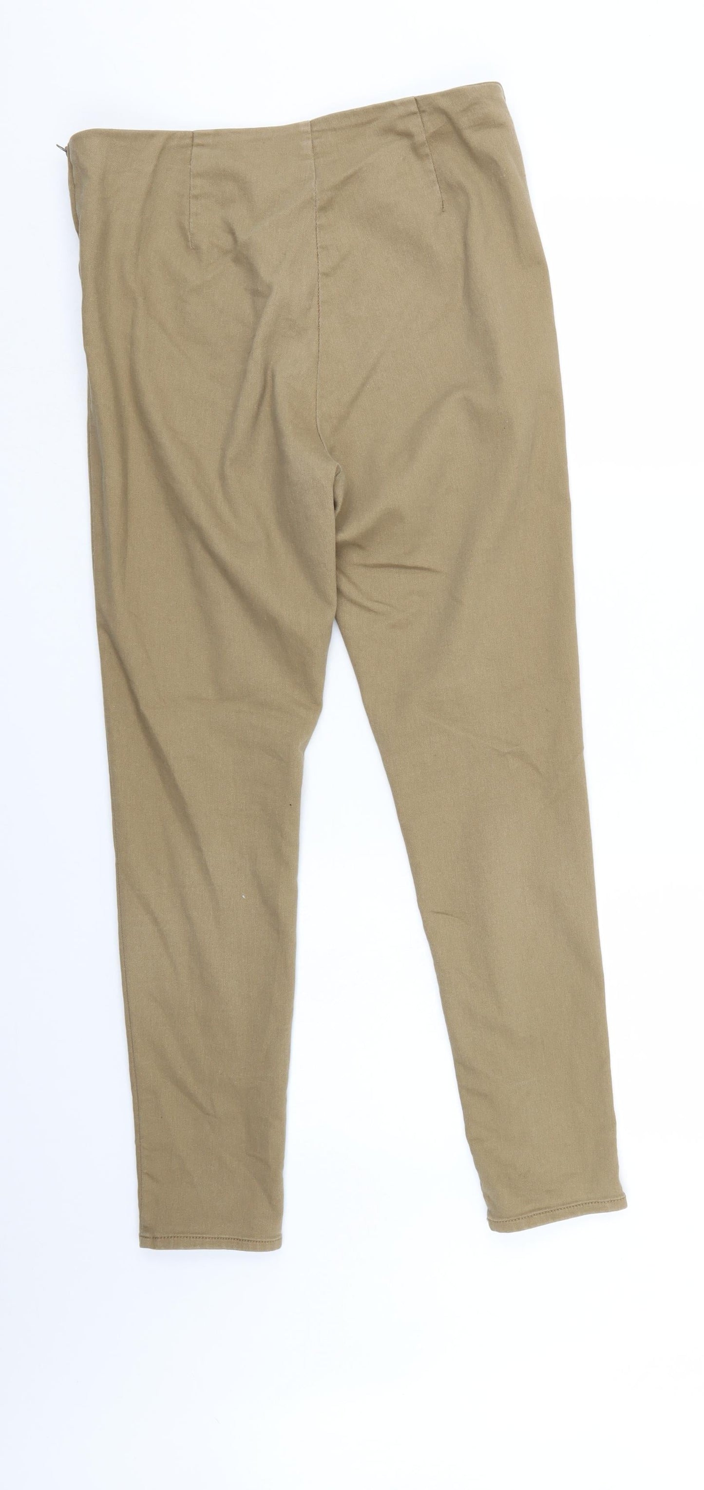 Womens UK Size 14 Divided Regular Fit  Brown Trousers