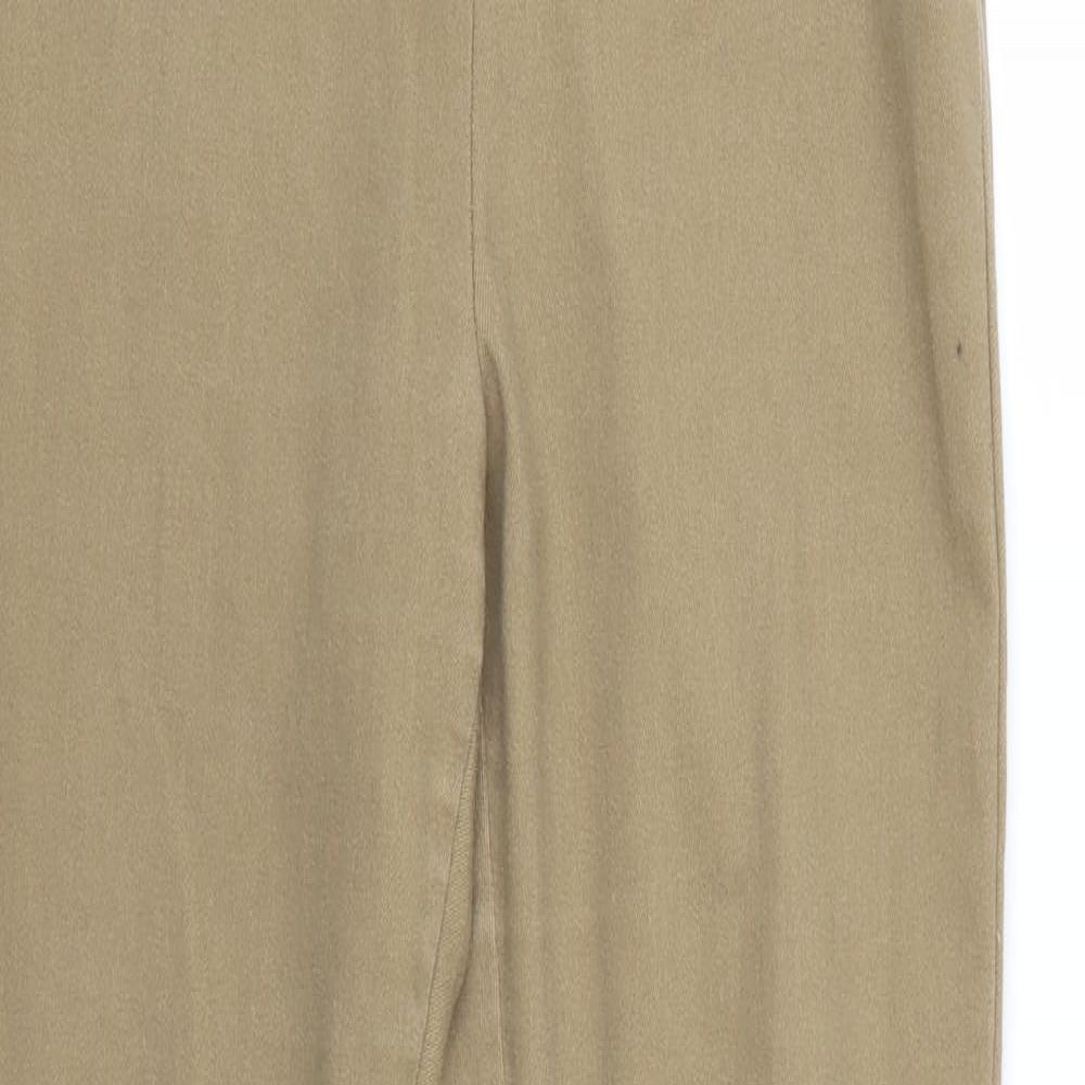 Womens UK Size 14 Divided Regular Fit  Brown Trousers