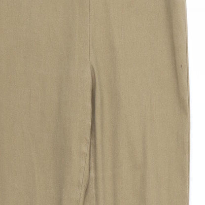 Womens UK Size 14 Divided Regular Fit  Brown Trousers