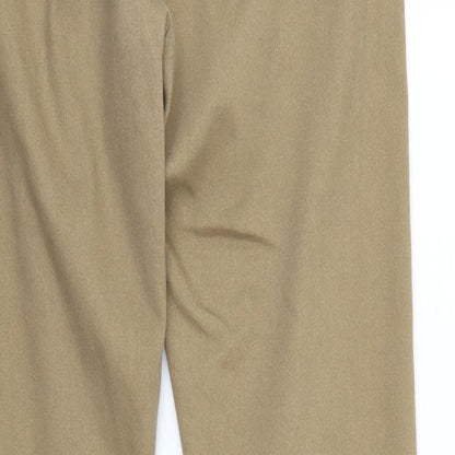 Womens UK Size 14 Divided Regular Fit  Brown Trousers