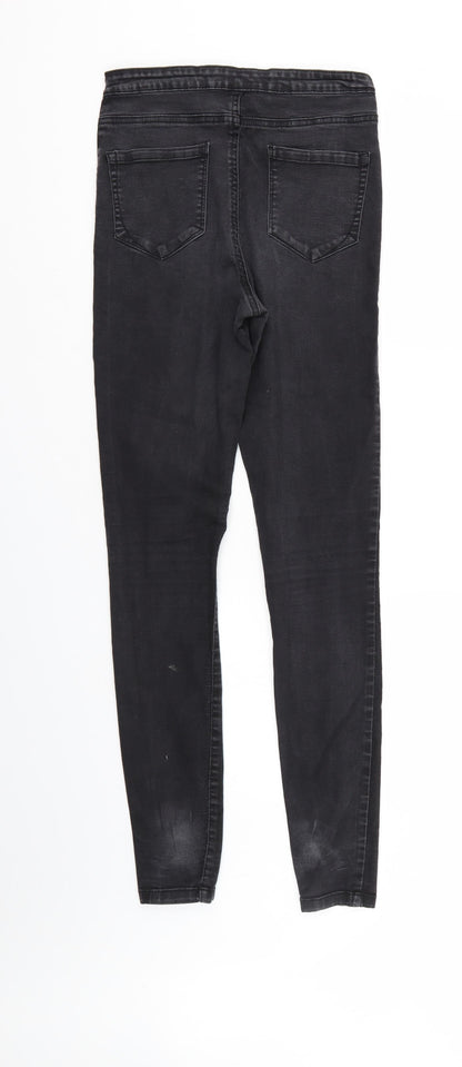 Denim & Co. Womens Black  Denim Tapered Jeans Size 12 L29 in