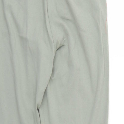 M&S Womens Green   Trousers  Size 12 L26 in - Elastic Waist