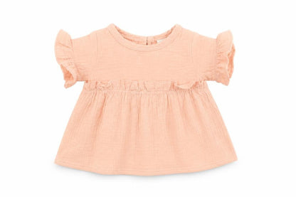 Front view of SHEIN girls’ pink fit & flare, size 6-9, months