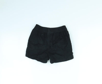 George Boys Black   Cargo Shorts Size 3 Years