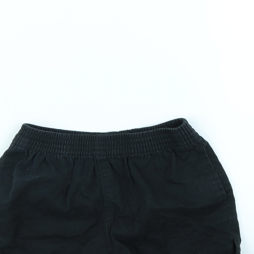 George Boys Black   Cargo Shorts Size 3 Years