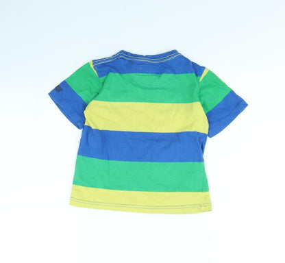 Duffer Boys Multicoloured Striped  Basic T-Shirt Size 5 Years