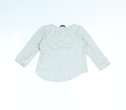 George Girls Grey   Basic T-Shirt Size 4 Years