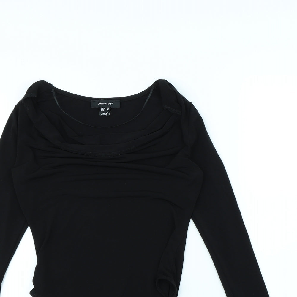 Atmosphere Womens Black   Bodysuit One-Piece Size 10