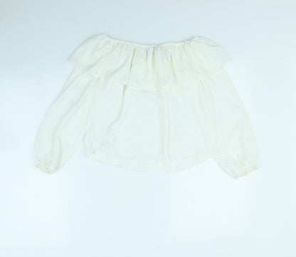 New Look Womens Ivory   Basic Blouse Size 8