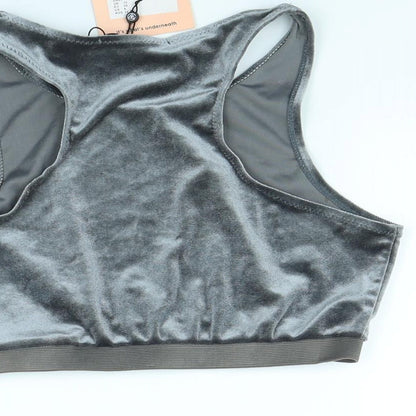 Womens UK Size 10 Missguided Grey Basic T-Shirt