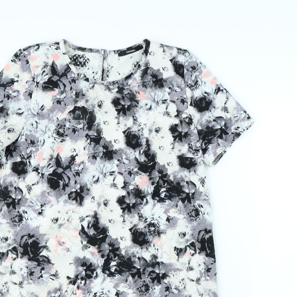 George Womens Black Colourblock  Mini  Size 10