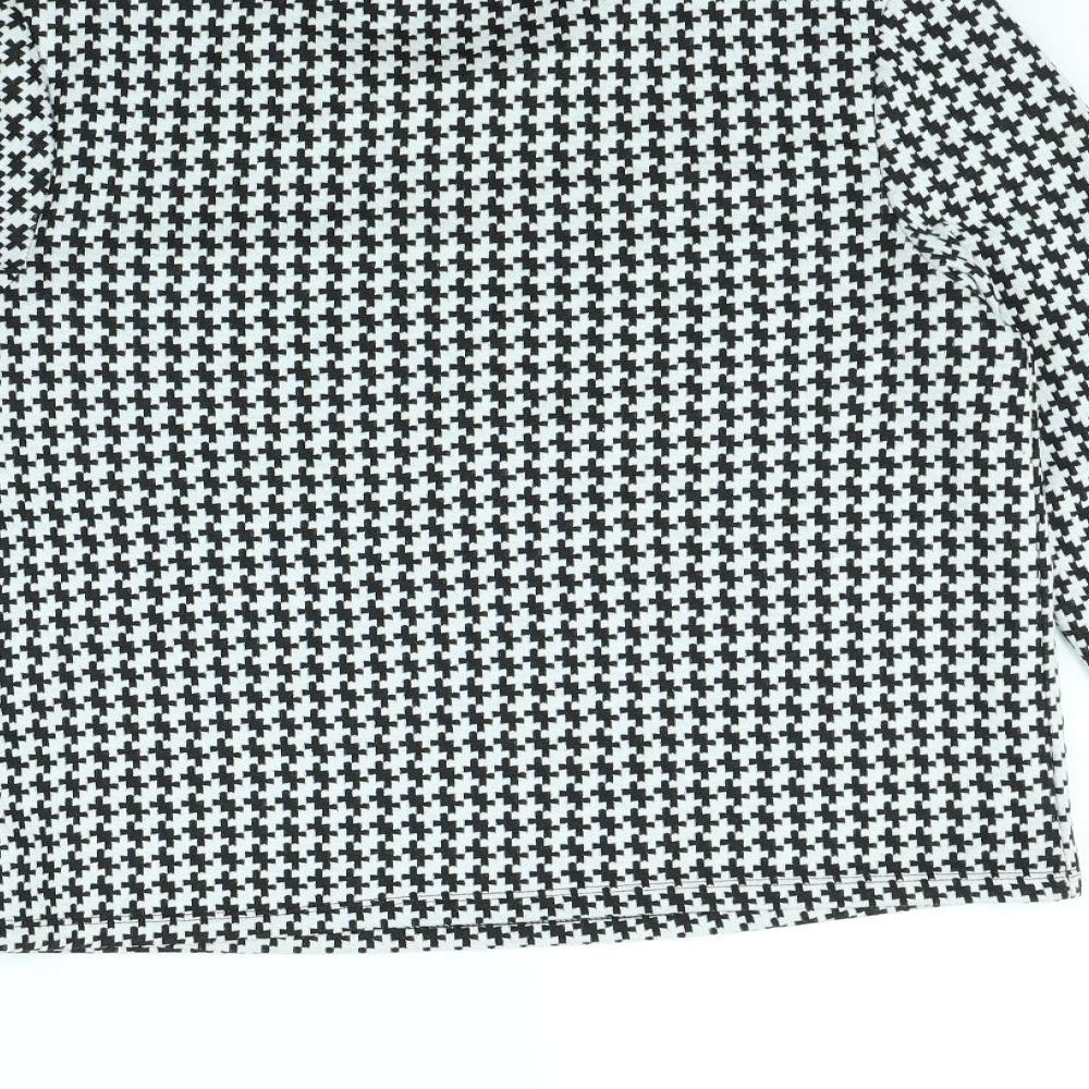 George Womens White Herringbone  Pullover Jumper Size 12