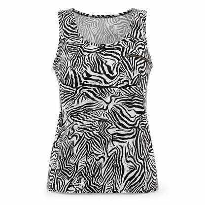 Womens UK Size M Zara White Basic Tank