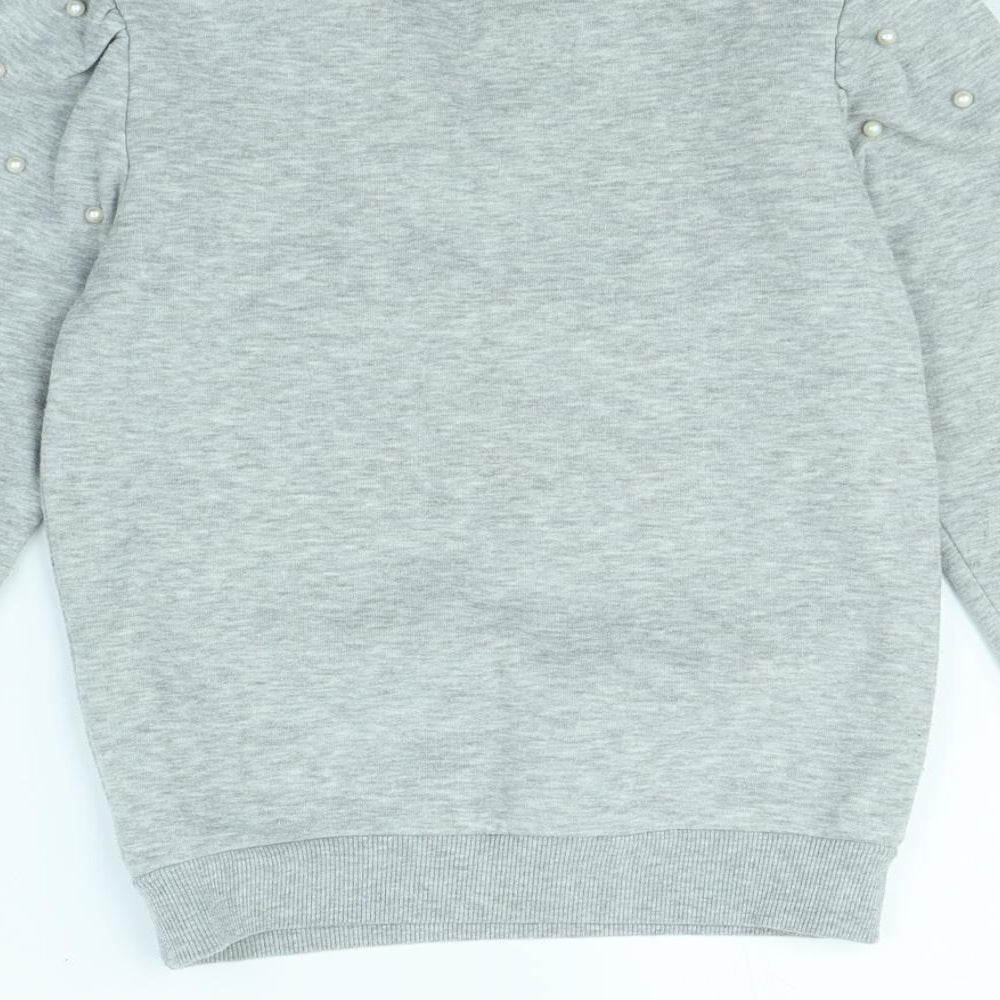 I Love Girlswear Girls Grey   Pullover Jumper Size 9 Years
