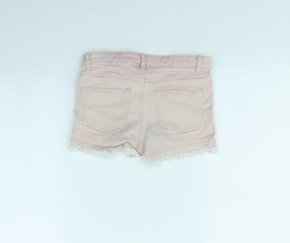 H&M Boys Pink  Denim Cargo Shorts Size 8 Years
