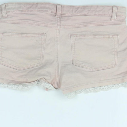 H&M Boys Pink  Denim Cargo Shorts Size 8 Years