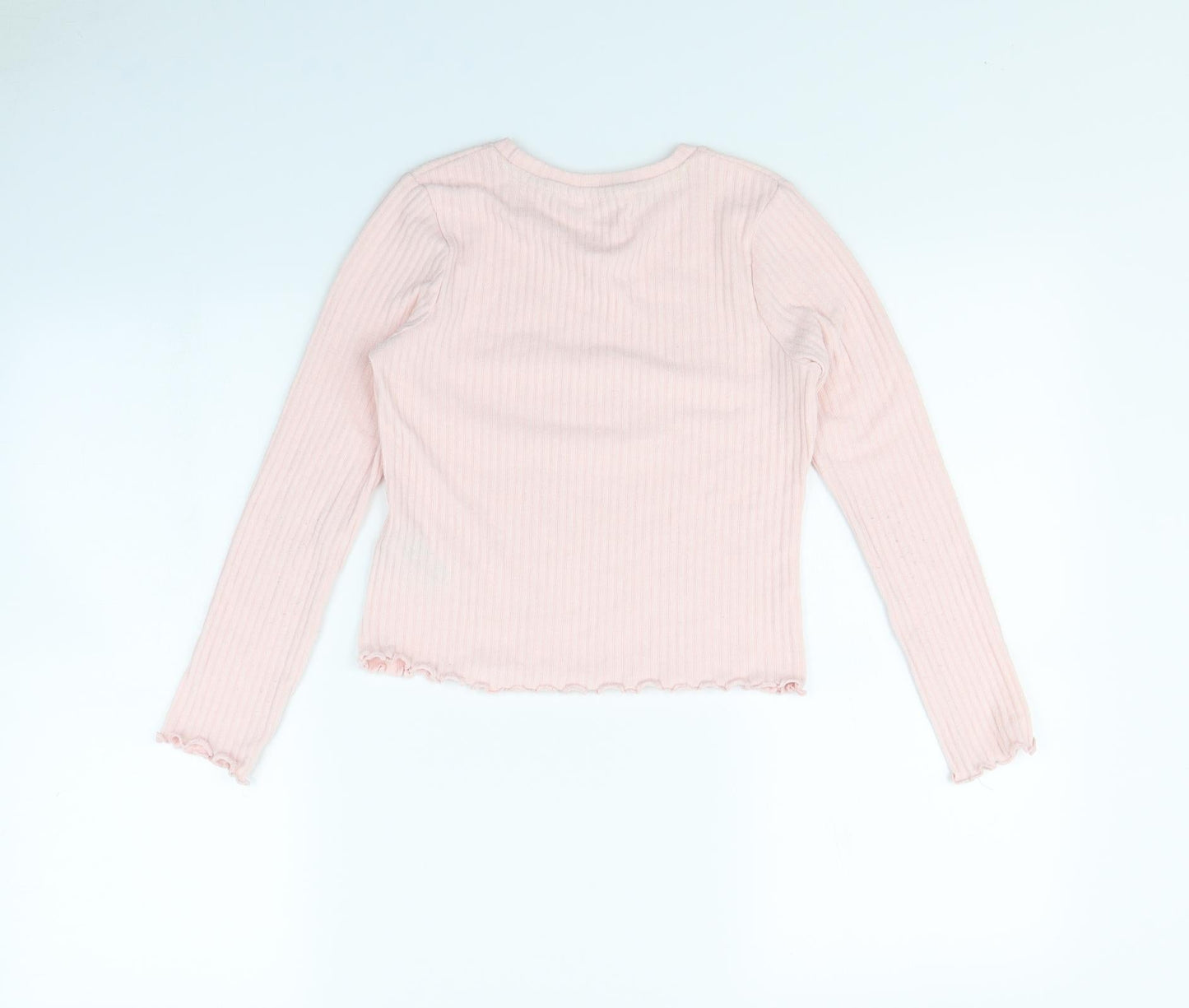m&s Girls Pink   Basic Blouse Size 9 Years