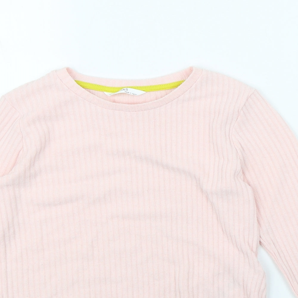 m&s Girls Pink   Basic Blouse Size 9 Years