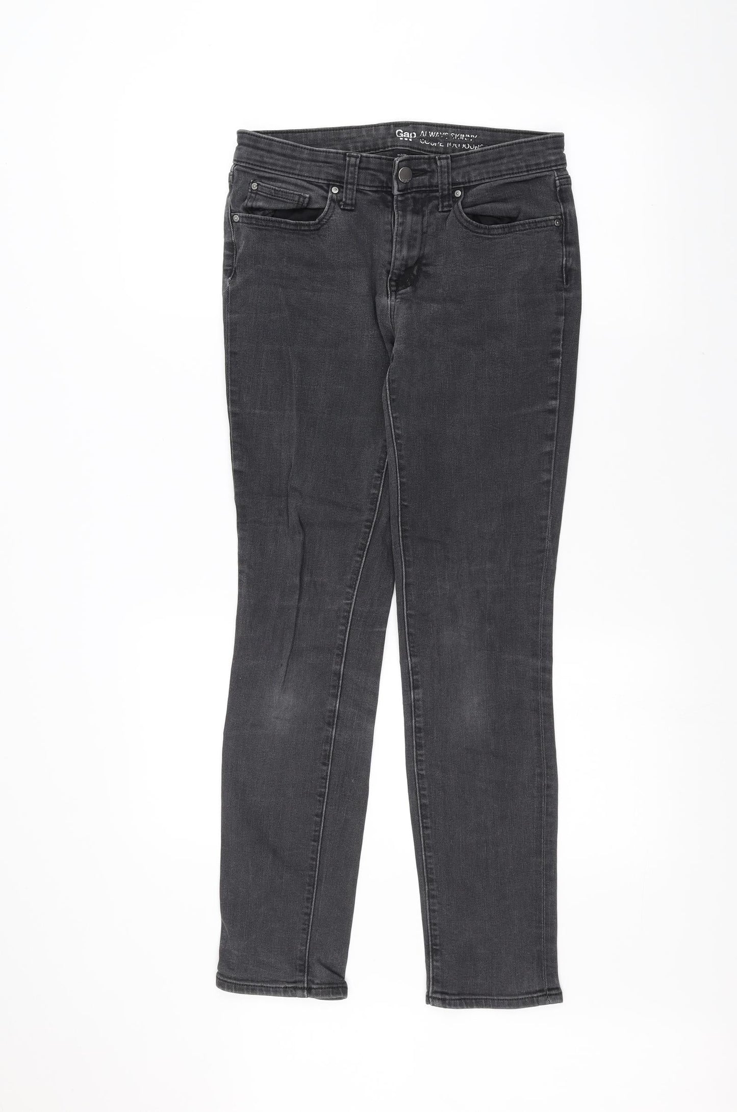 Gap Womens Black  Denim Skinny Jeans Size 6 L28 in
